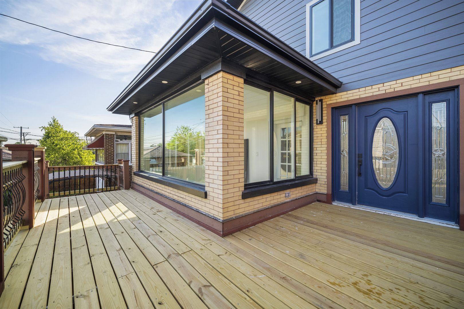 6747 Riverside Drive Berwyn, IL 60402 - Photo 4 of 32 a porch with wooden floor