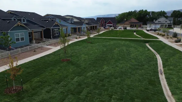 a view of a city from a balcony