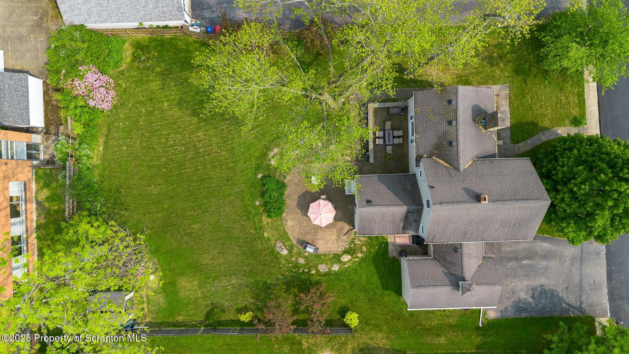 114 Spring Street Clarks Green, PA 18411 - Photo 47 of 47 an aerial view of a house with a yard basket ball court and outdoor seating
