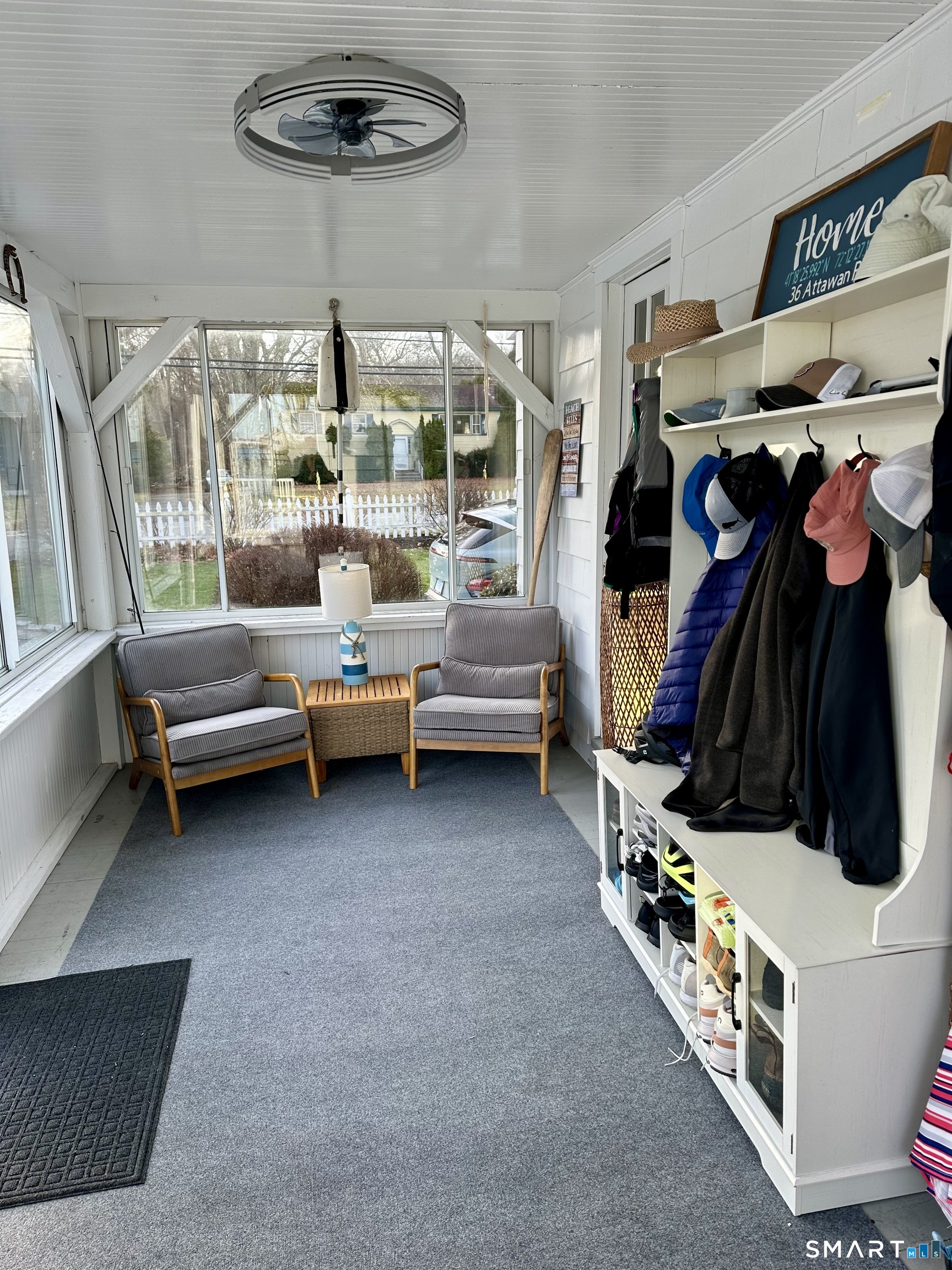 36 Attawan Road East Lyme, CT 06357 - Photo 13 of 40 Ceiling Fan and Light, Hall Tree, Sunshine!