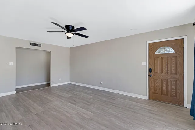 wooden floor in an empty room