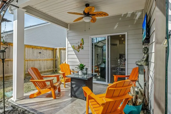 a outdoor view with sitting space