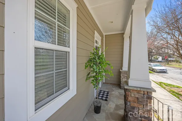 a view of a town with many buildings