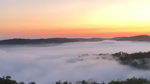 a view of lake and mountain