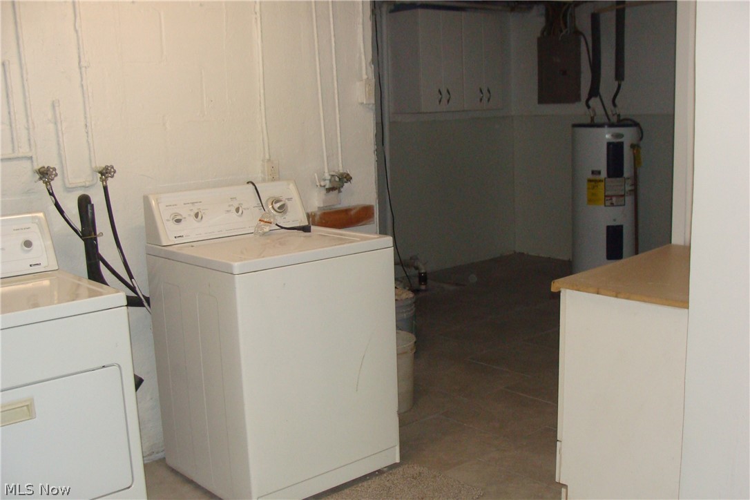 2230 Graham Road Stow, OH 44224 - Photo 25 of 34 Washer and dryer ( not sure of condition) in basement with more storage area next to the washer and dryer