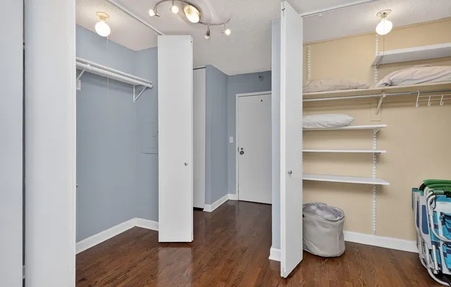 a view of a city with tall buildings