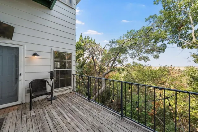 a house view with a seating space