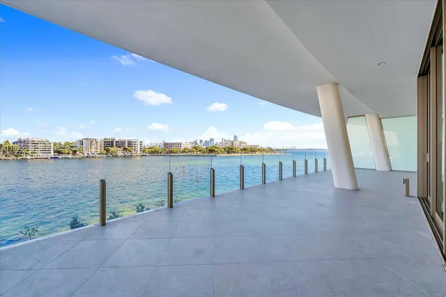 a view of terrace with city view