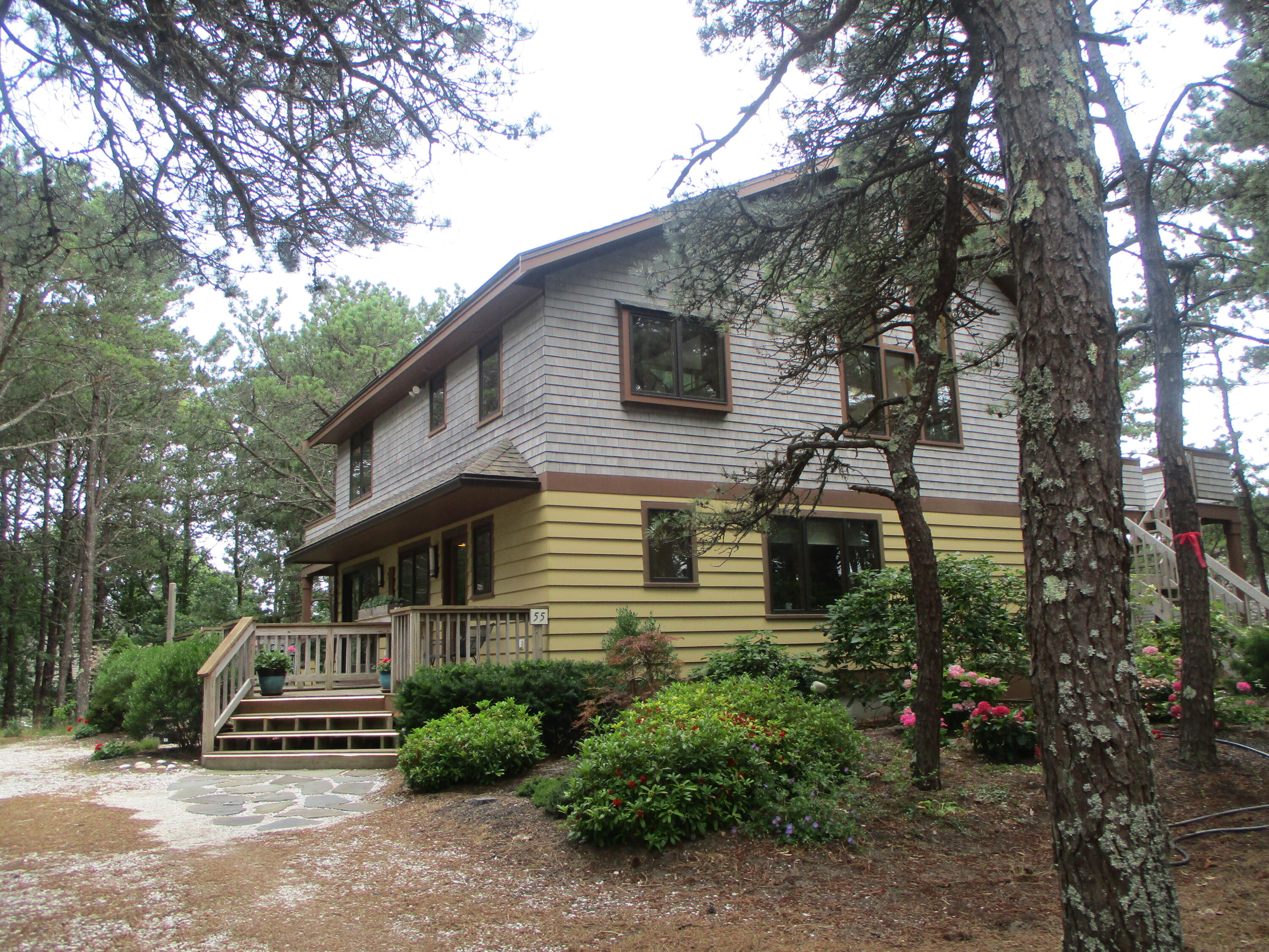 55 Lookout Road Wellfleet, MA 02667 - Photo 12 of 13 a view of a house with a yard