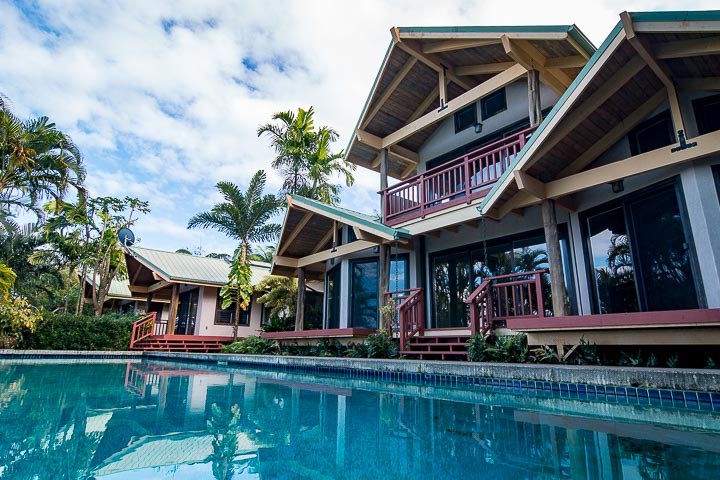 47 Door Of Faith Road Haiku, HI 96708 - Photo 30 of 30 a view of house with outdoor space and swimming pool