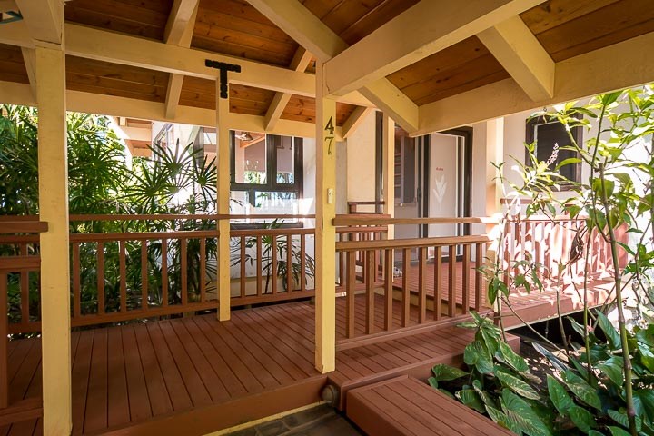 47 Door Of Faith Road Haiku, HI 96708 - Photo 8 of 30 a view of a balcony with wooden floor