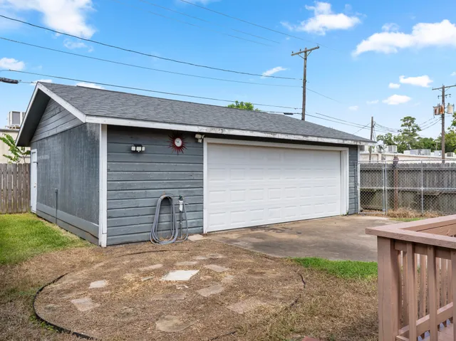 a backyard of a house