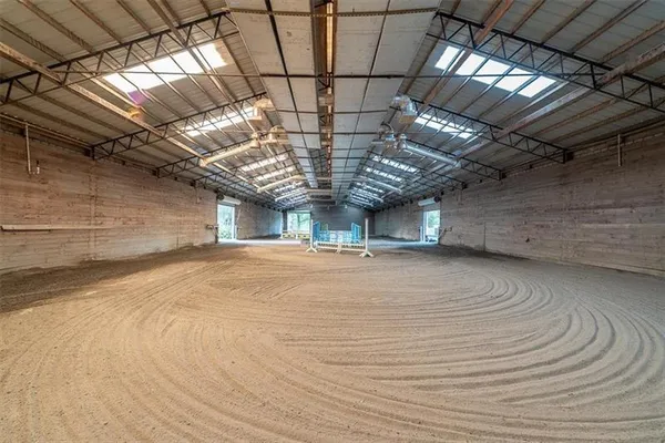 a view of a garage with stuff