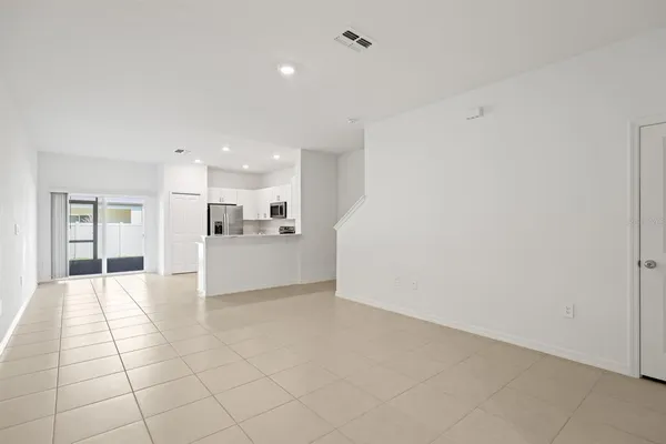 a view of an empty room