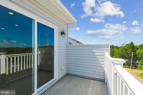 a view of a balcony