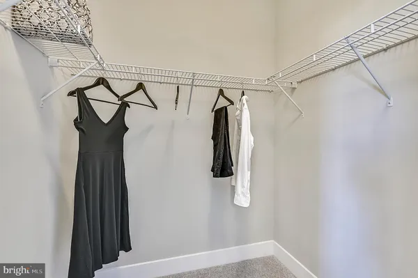 a view of a walk in closet