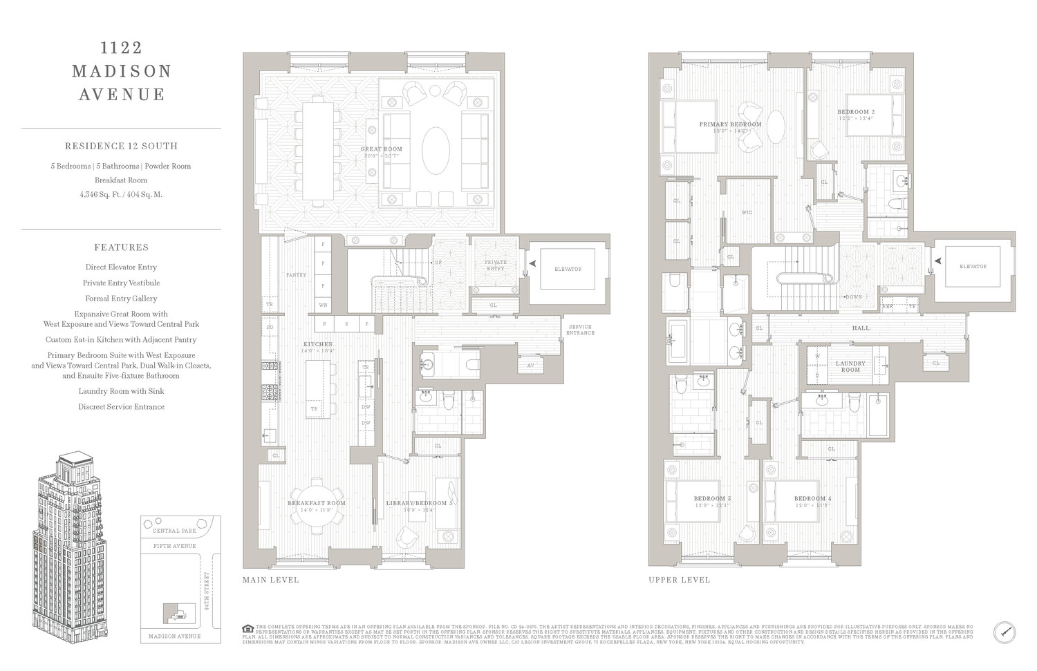 1122 Madison Avenue, Unit 12SOUTH Manhattan, NY 10028 - Photo 2 of 2 a picture of a floor plan
