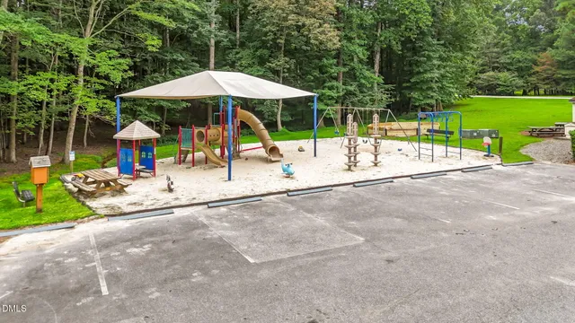 an outdoor view with patio