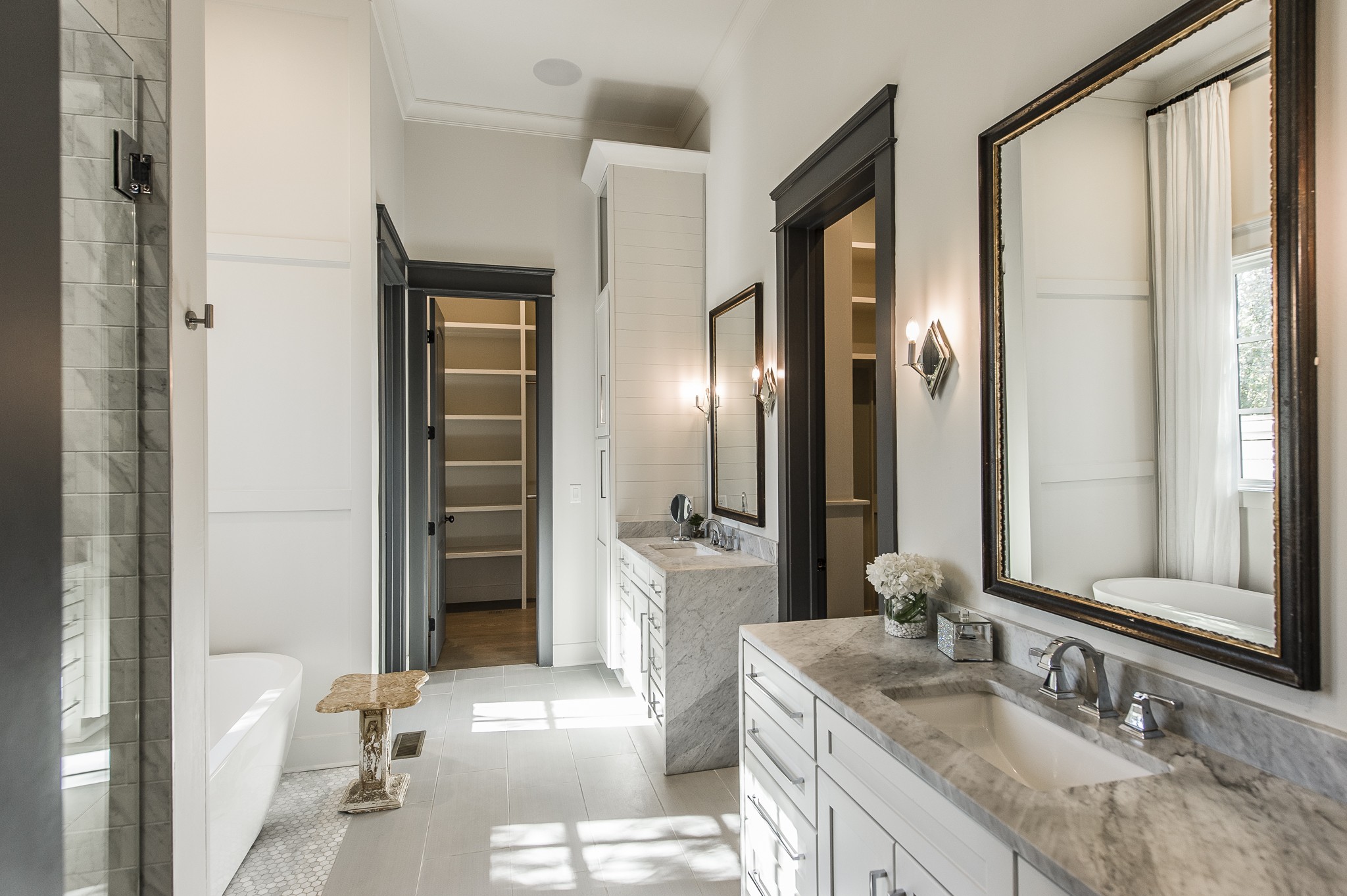1132 Glenwood Avenue Nashville, TN 37204 - Photo 30 of 61 a bathroom with a granite countertop sink and a mirror