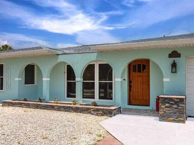 a front view of a house