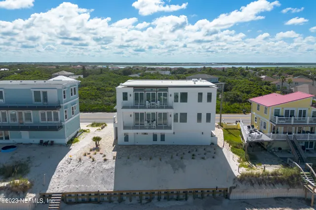 a front view of a building with glass windows