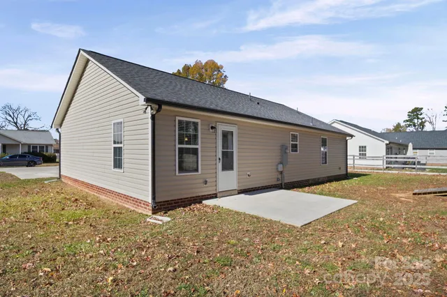 a backyard of a house