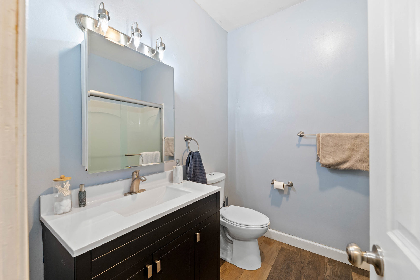 809 Poplar Street Ottawa, IL 61350 - Photo 13 of 22 a bathroom with a sink vanity and a toilet