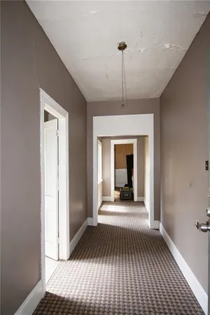 a view of a room with a porch