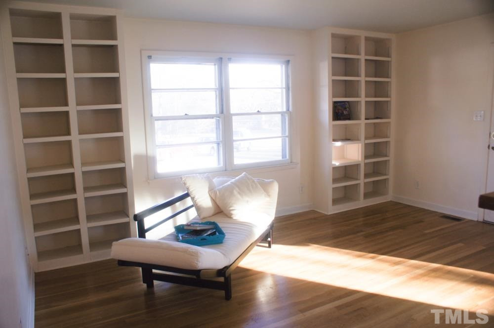 1505 Euclid Road Durham, NC 27713 - Photo 11 of 25 Built-In Bookcases in Living Room