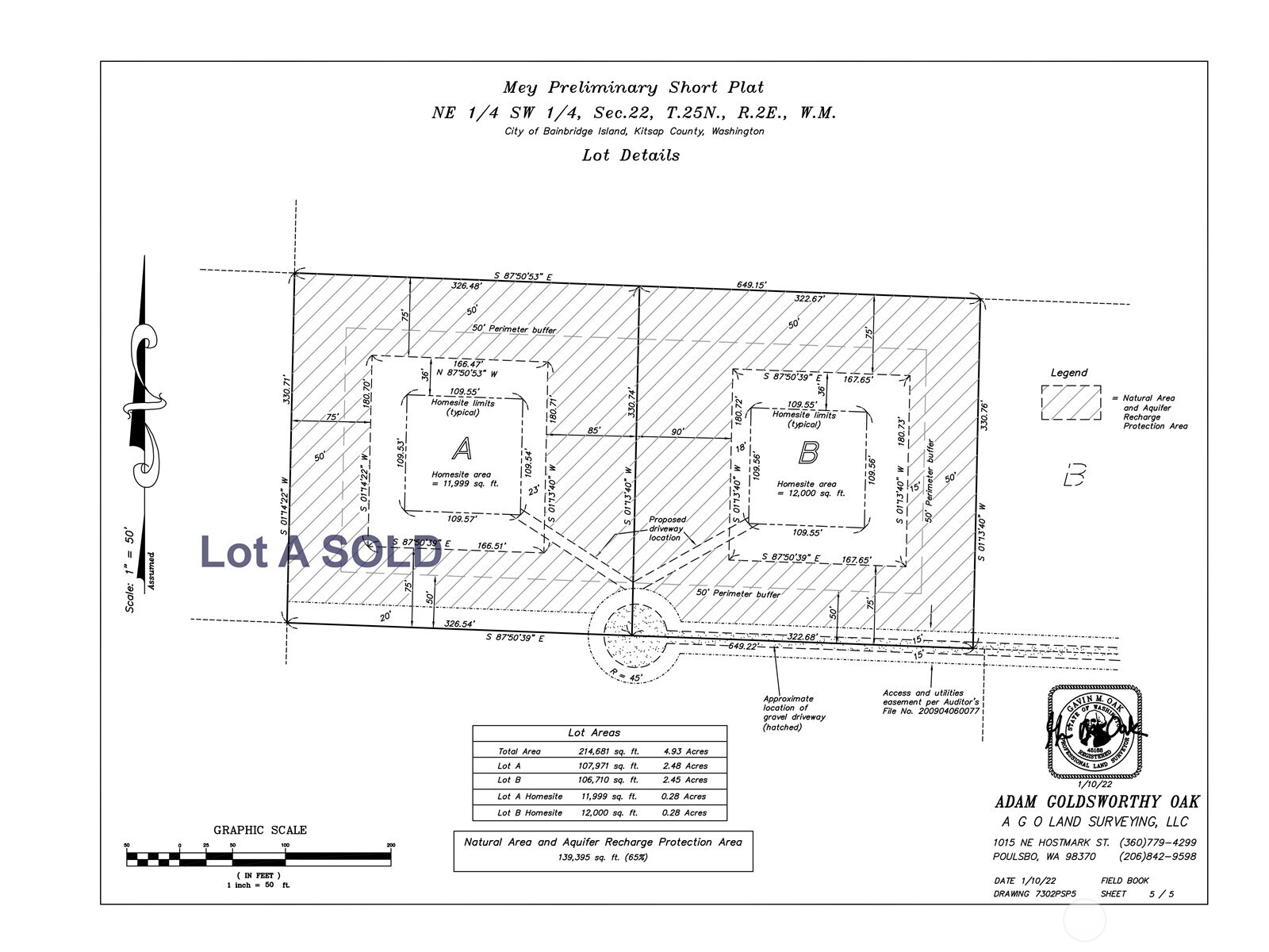 8679 Northeast Fox Den Lane, Unit LOT B Bainbridge Island, WA 98110 - Photo 3 of 12 view of a black and white photo