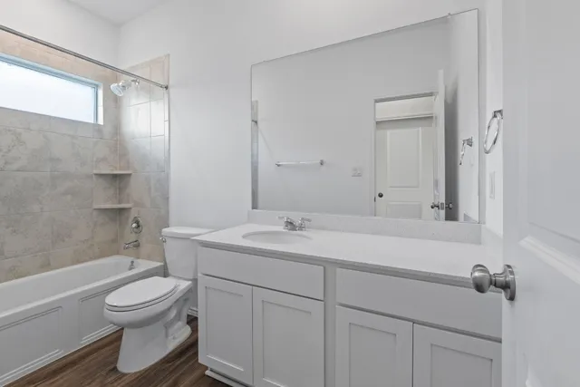 a bathroom with a toilet a sink and a bathtub