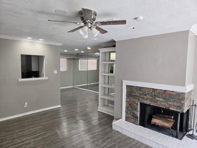 7812 Royal Lane, Unit 210 Dallas, TX 75230 - Photo 3 of 23 a living room with furniture and a fireplace