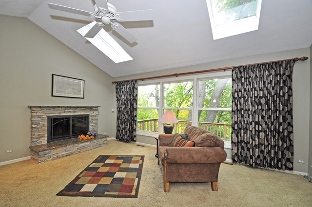 527 North Sheridan Road Waukegan, IL 60085 - Photo 9 of 25 a living room with furniture and a fireplace