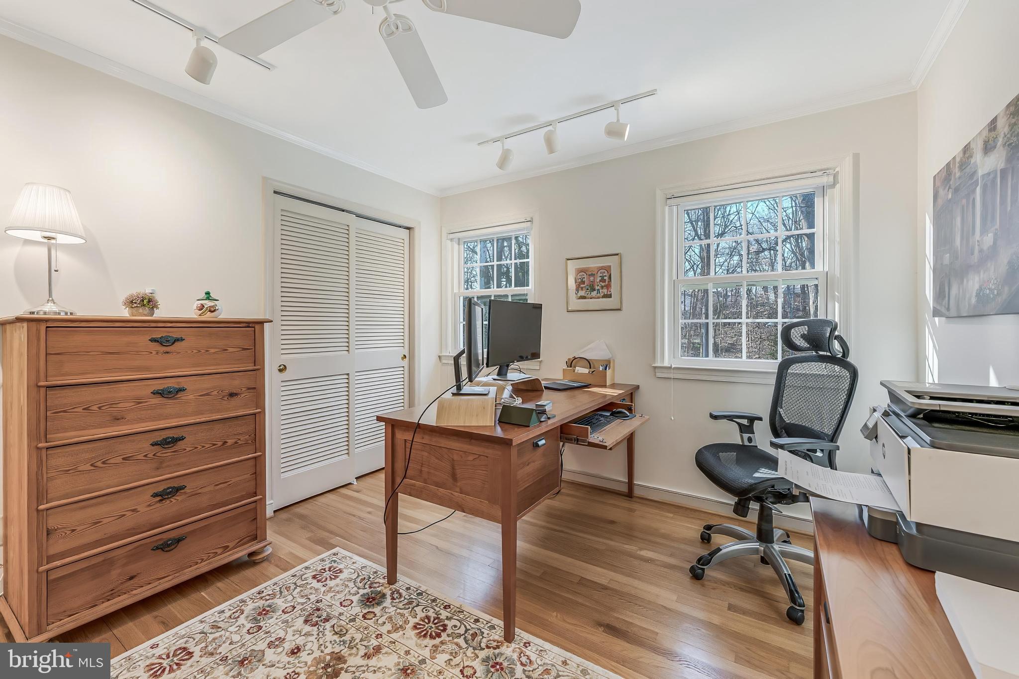9908 Carter Road Bethesda, MD 20817 - Photo 39 of 51 Bedroom five has hardwood floors, double closet