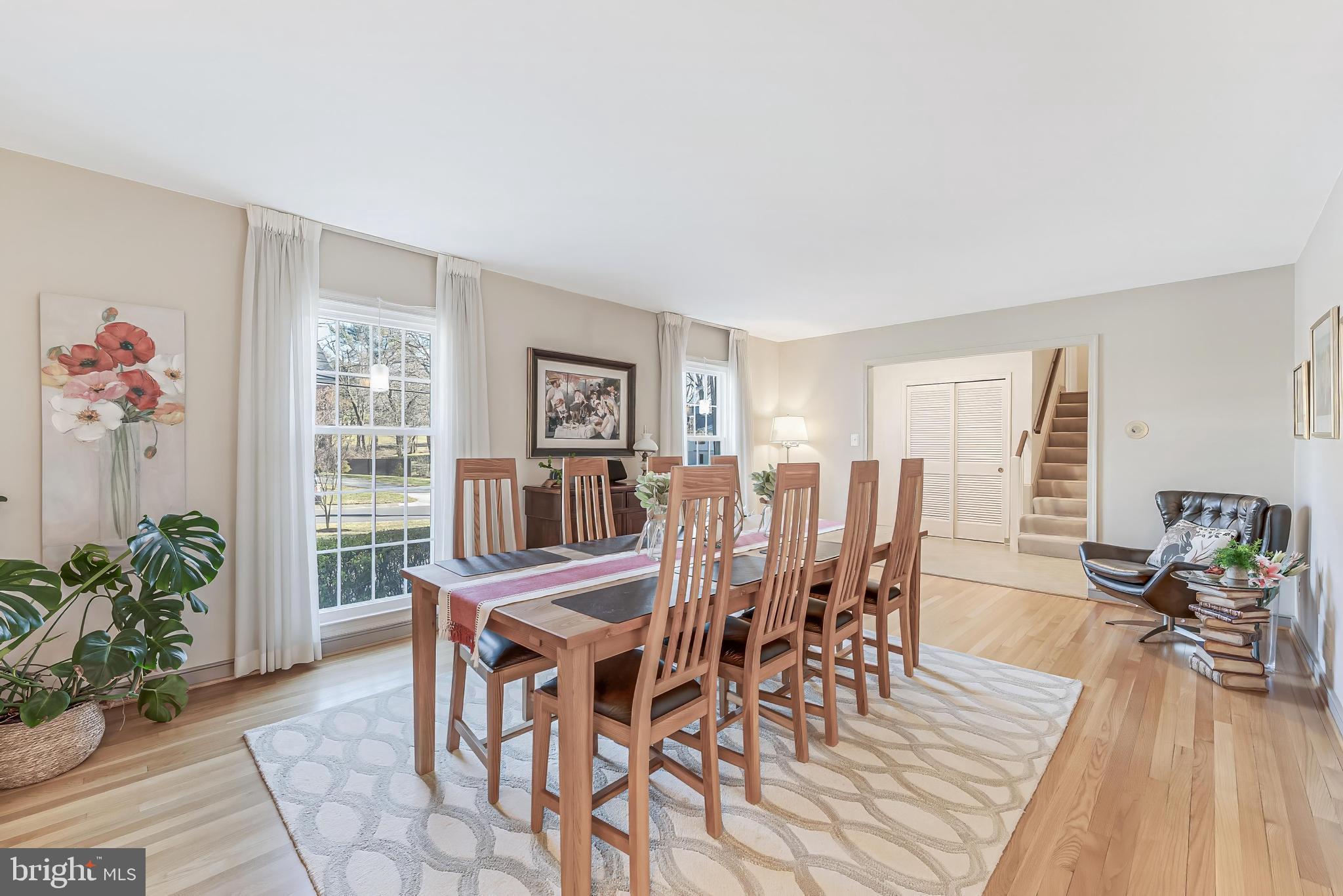 9908 Carter Road Bethesda, MD 20817 - Photo 10 of 51 Spacious dining room with wood burning FP