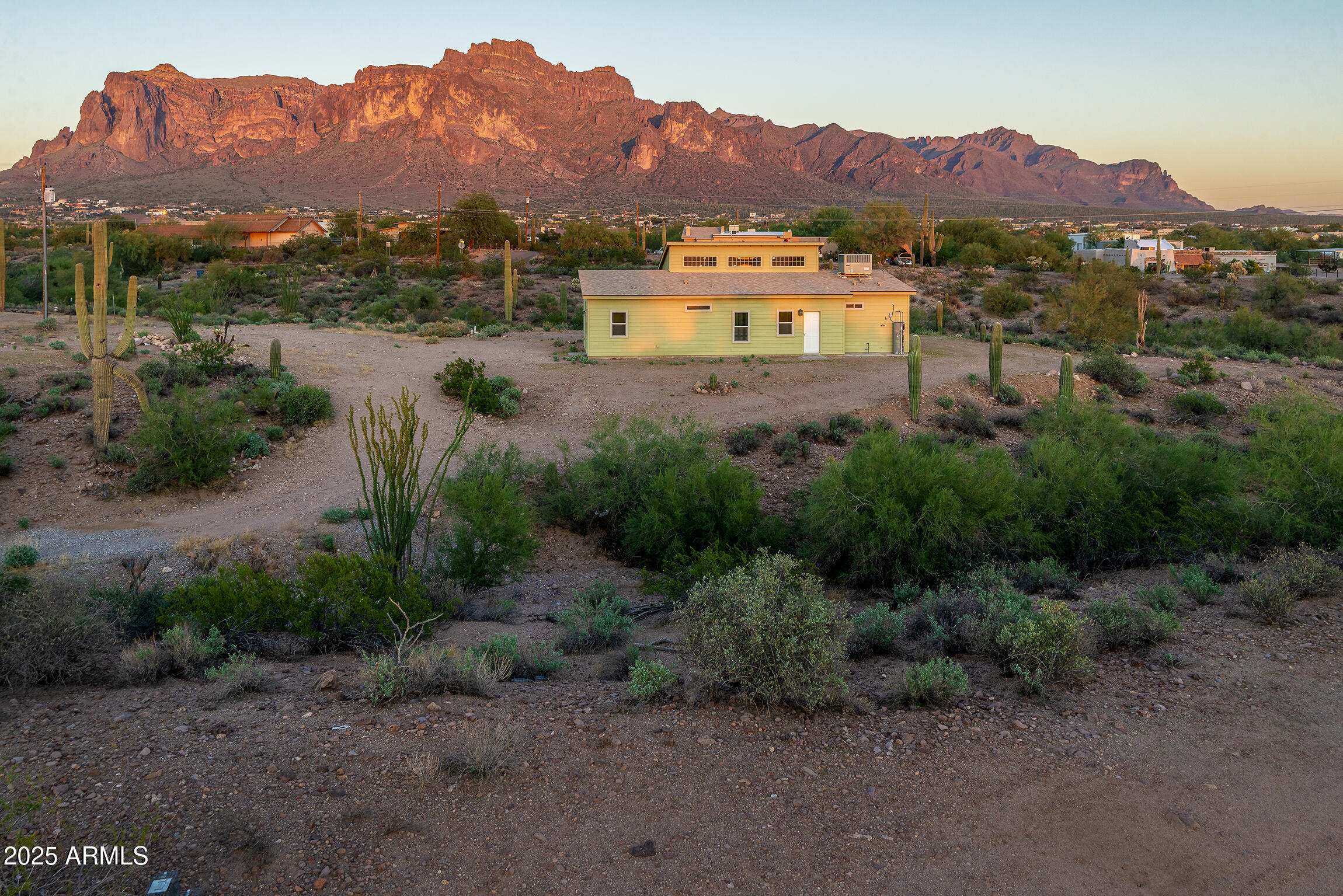 4129 East Roundup Street Apache Junction, AZ 85119 - Photo 38 of 42 a view of a town with mountains in the background