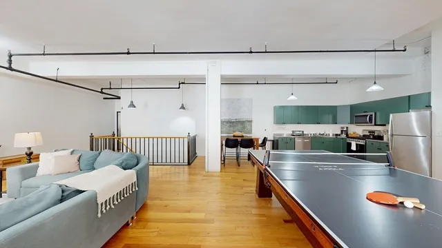 a very nice looking room with a large window