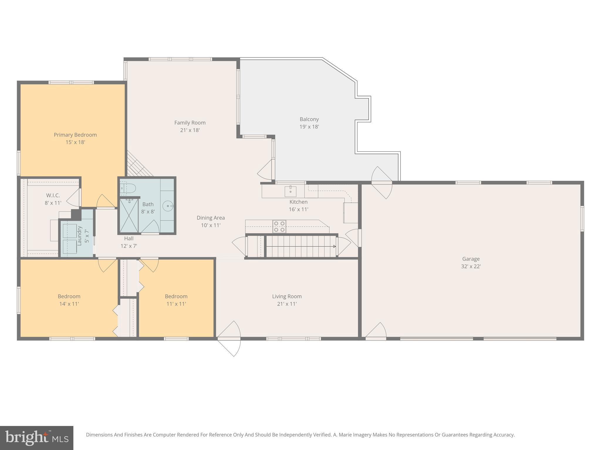 2528 Monocacy Bottom Road Adamstown, MD 21710 - Photo 61 of 61 Main level floor plan with easy one-level flow.