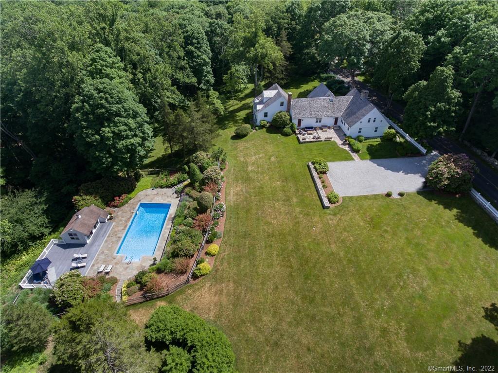 106 Summer Hill Road Madison, CT 06443 - Photo 1 of 1 an aerial view of residential houses with outdoor space and trees