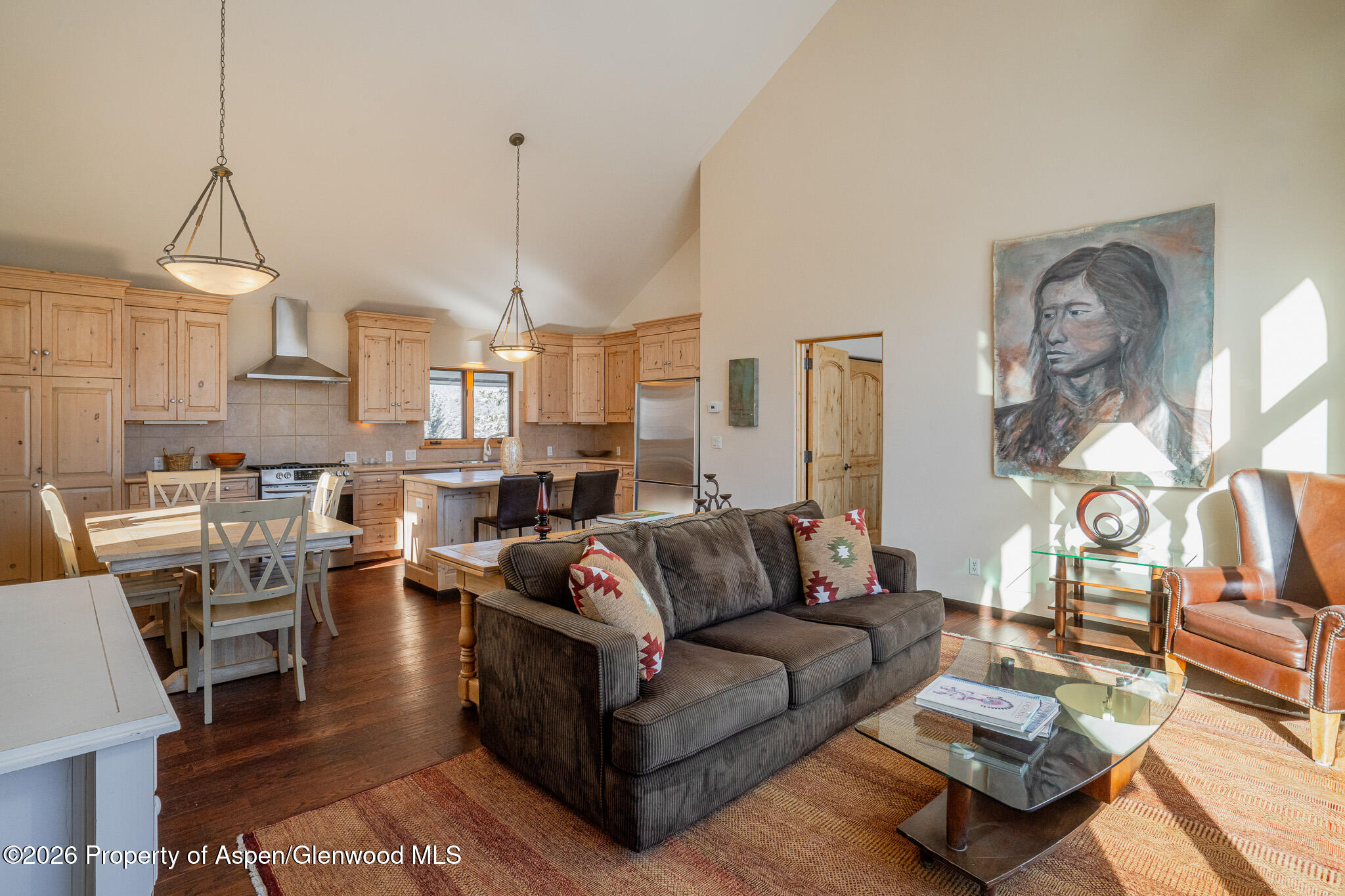 2310 Juniper Hill Road Aspen, CO 81611 - Photo 29 of 50 a living room with furniture and a chandelier