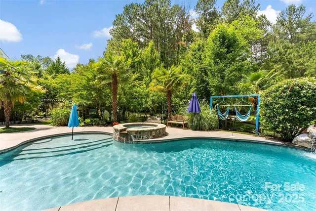 a house view with a garden space