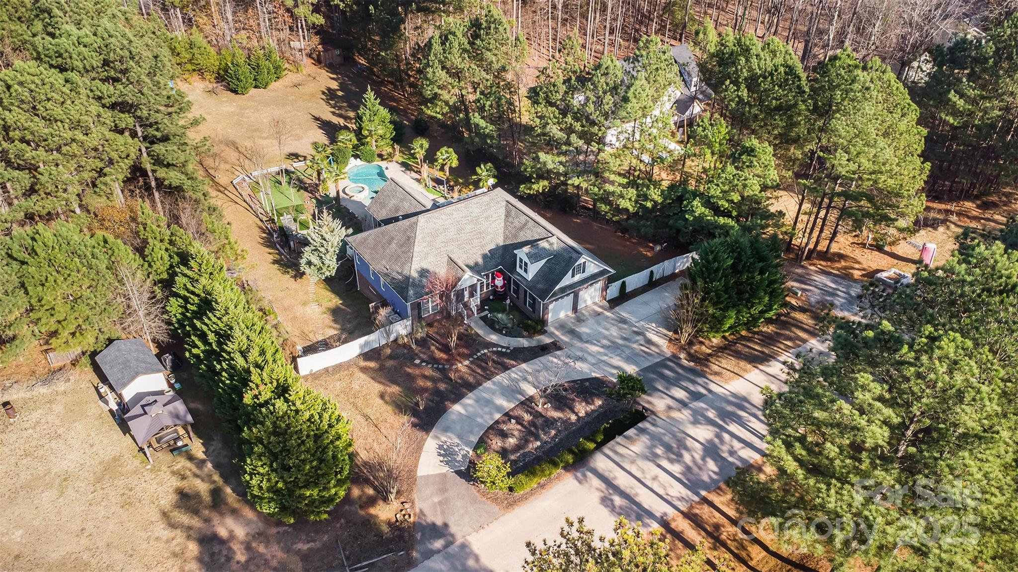 5418 Commodore Place Clover, SC 29710 - Photo 48 of 48 an aerial view of a house with garden