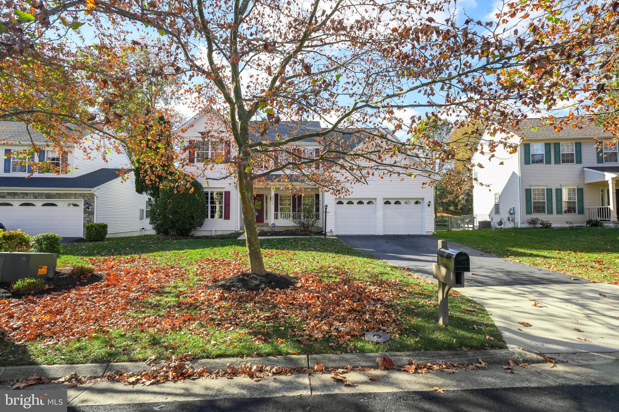 Home Front with Long Driveway!