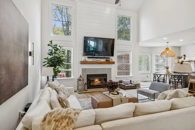 a bedroom with a bed and a table in it