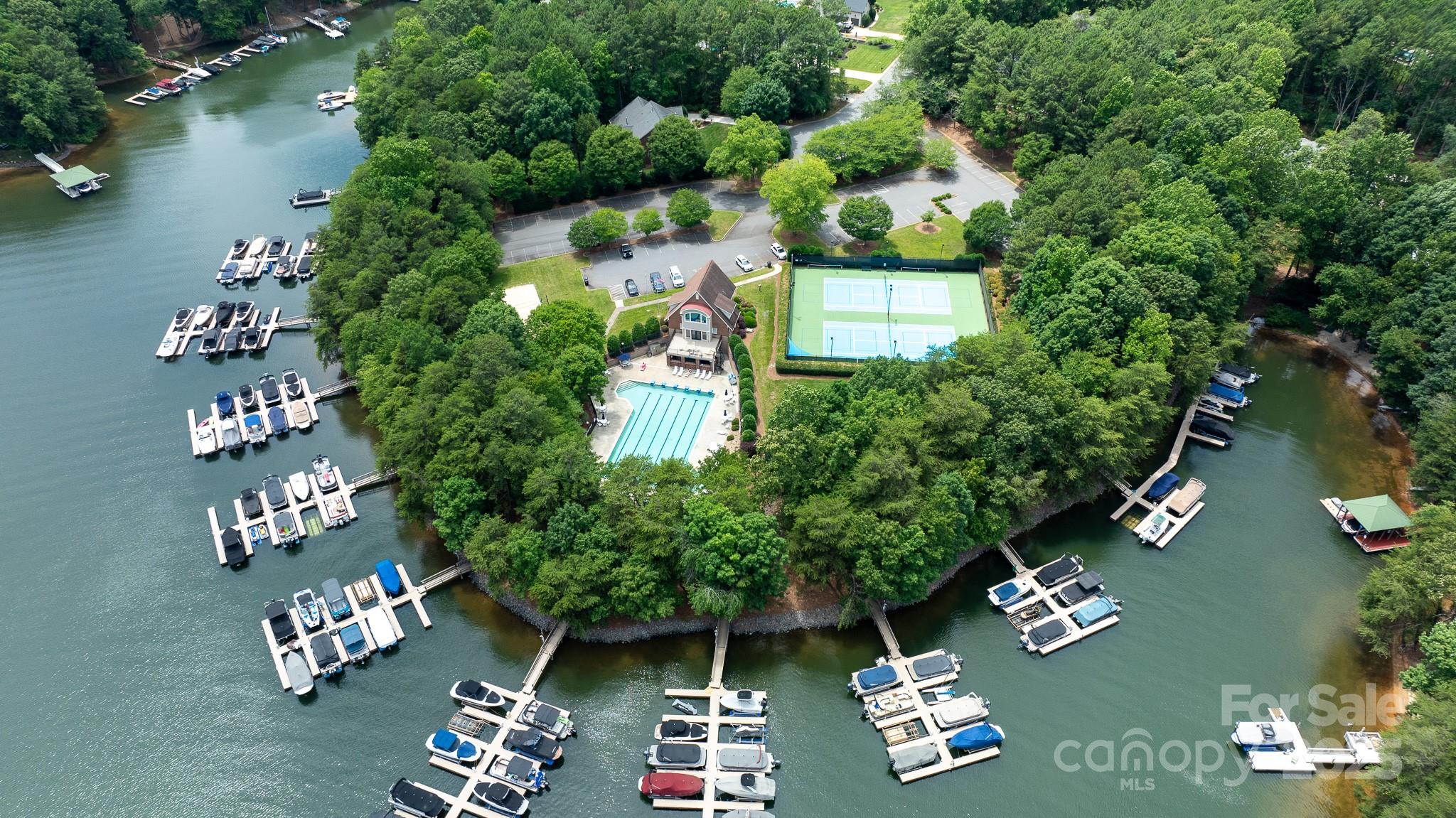4004 Channel Point Lane Denver, NC 28037 - Photo 45 of 48 an aerial view of a house with yard swimming pool and outdoor seating