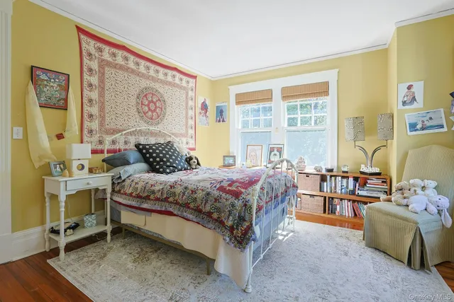 a view of a living room and dining room