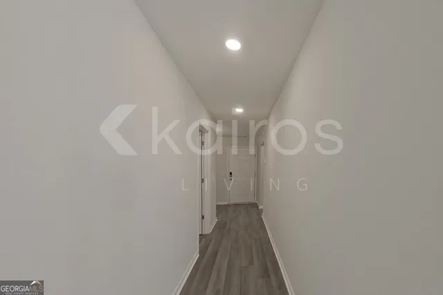 a view of a room with a shower