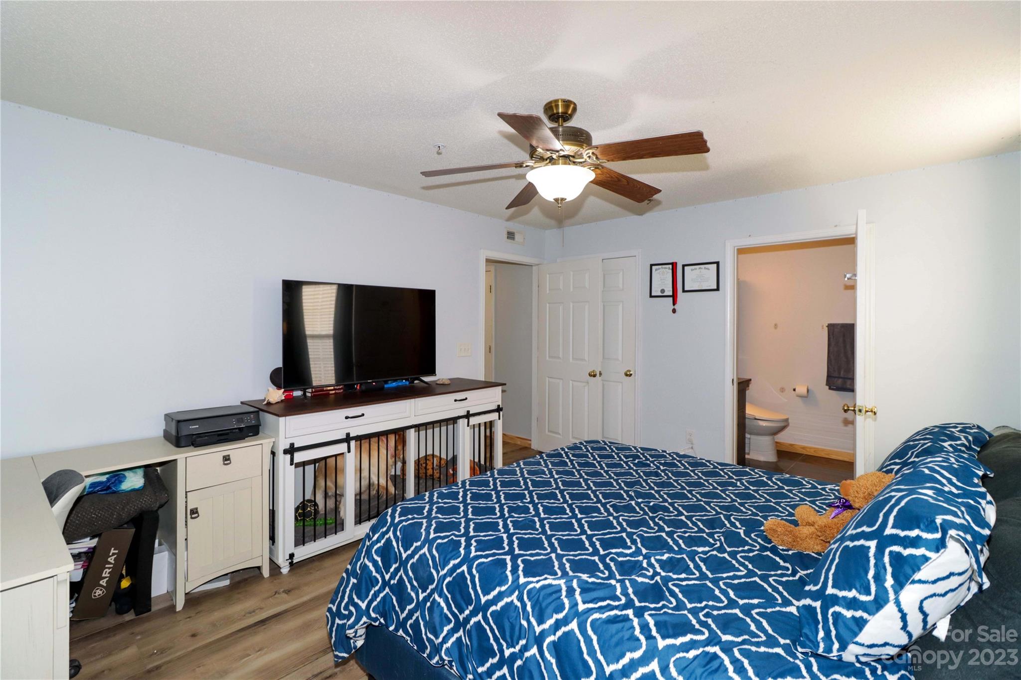 160 James Road, Unit 1D High Point, NC 27265 - Photo 20 of 33 a bedroom with a bed and a flat screen tv