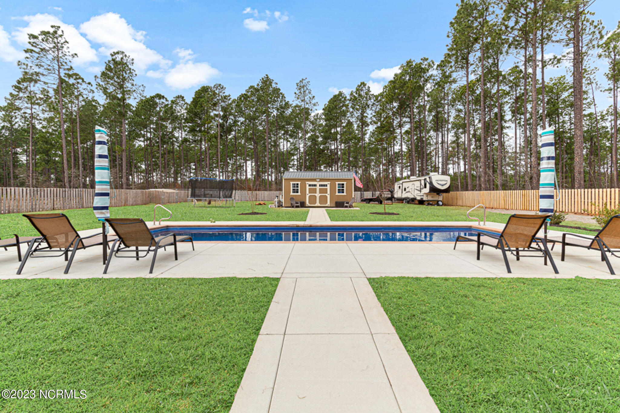 540 North Ridgecrest Street Pinebluff, NC 28373 - Photo 2 of 56 Grass is currently dormant, color added to help visualize grass color during growing season.