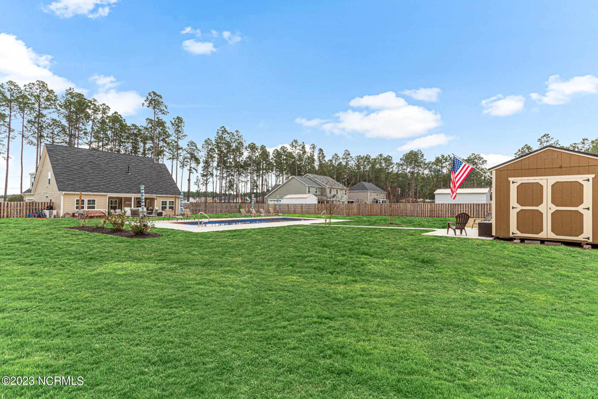 540 North Ridgecrest Street Pinebluff, NC 28373 - Photo 41 of 56 Grass is currently dormant, color added to help visualize grass color during growing season.